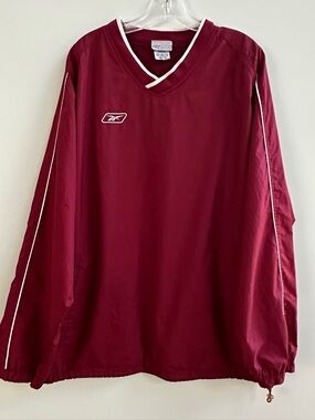 Vintage 1990’s Classic Reebok Burgundy Pullover Windbreaker